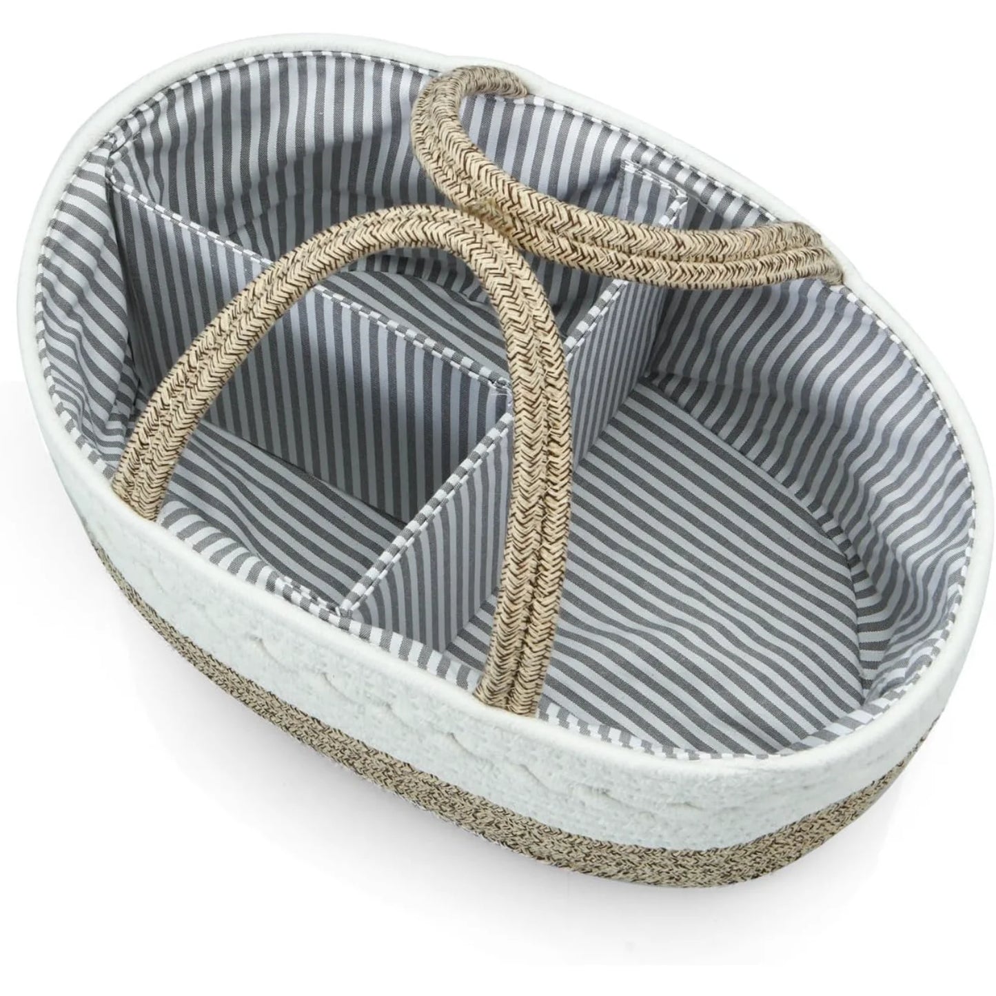 Portable Basket Cotton Rope Organizer