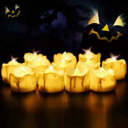 Tea Lights Battery Operated Auto-On 6 Hours/Off 18 Hours LED Candles