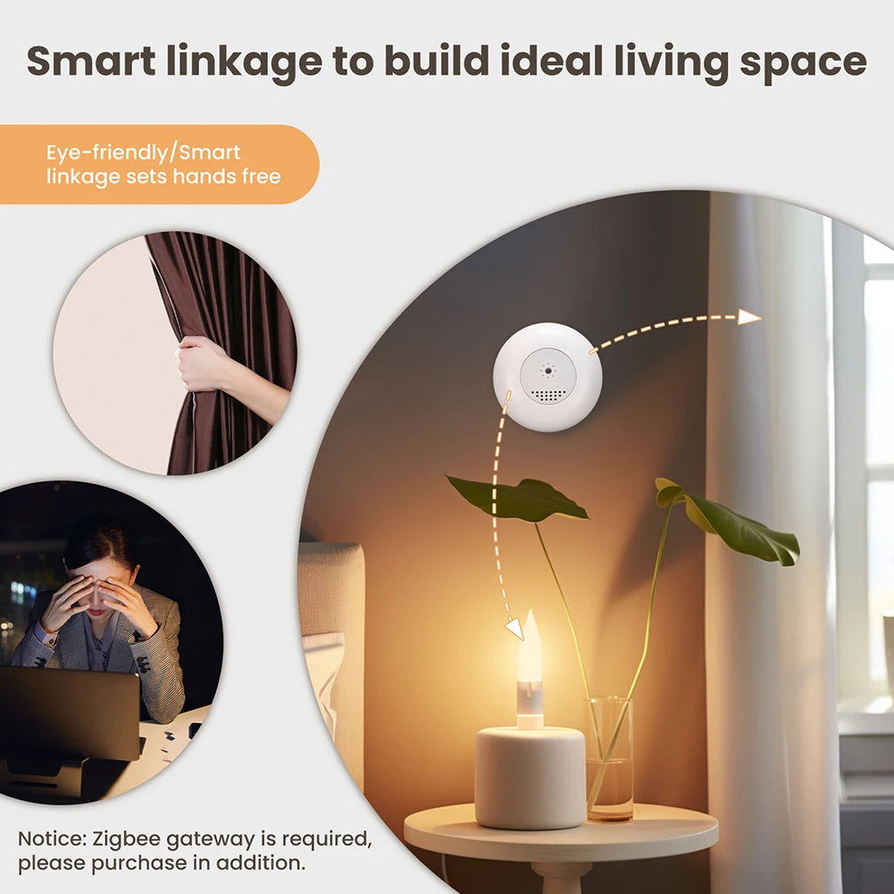 Smart Light Sensor Brightness Detection Home Lighting App Control