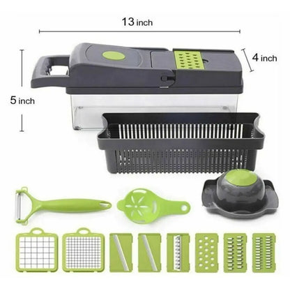 14-in-1 Fruit and Vegetable Slicer, Cutter, Dicer, and Chopper