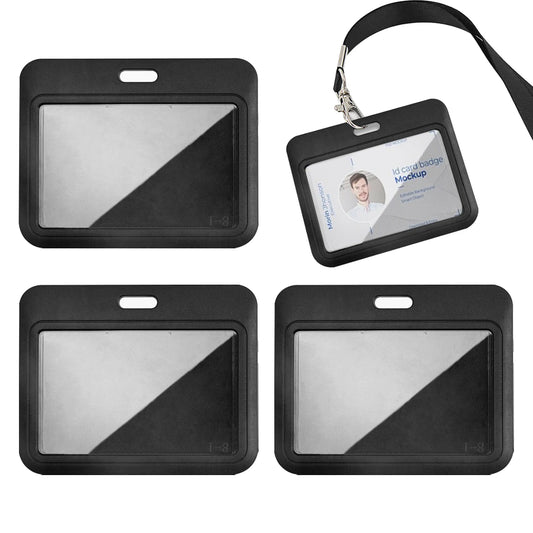 3pcs Name Tag Office School Badge Holder