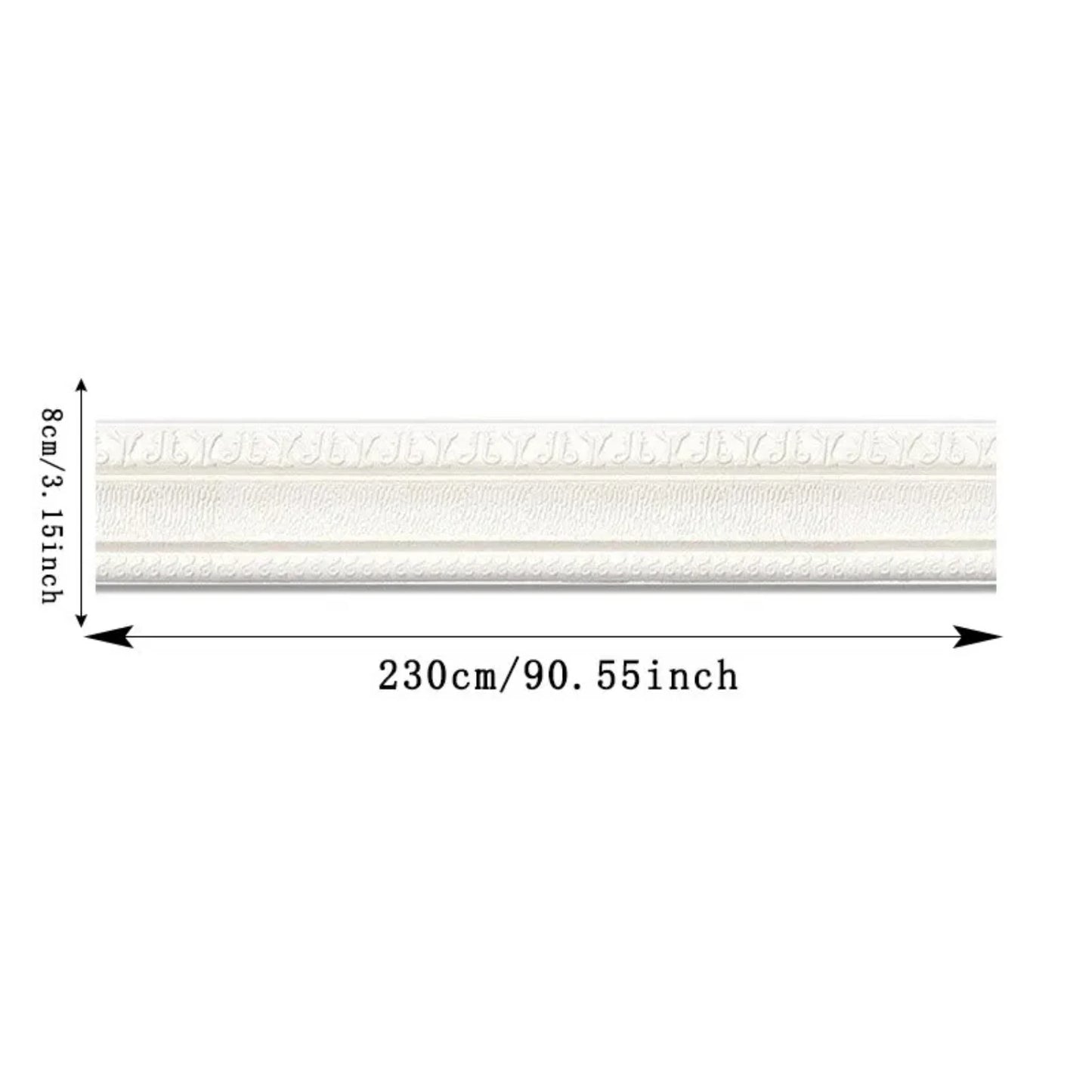 Stylish Durable Waterproof 3D Decorative Peel and Stick Wall for Baseboard Edge