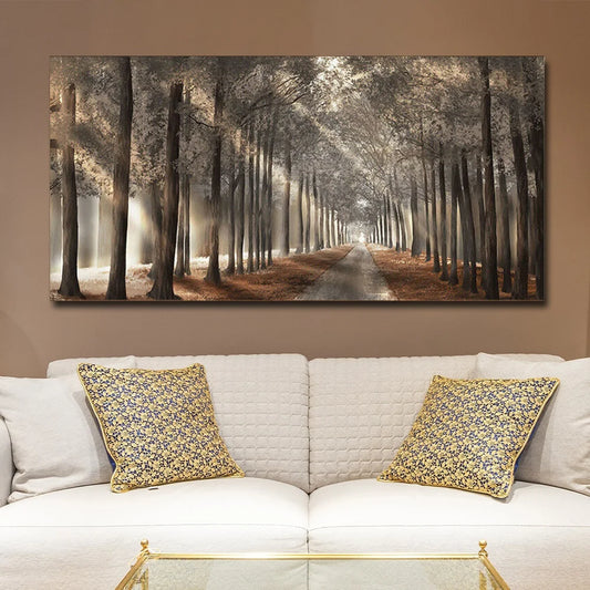 HD Printed Painting Framed Fall Canvas Prints 40x80cm