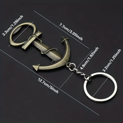 Anchor Bottle Opener Keychain