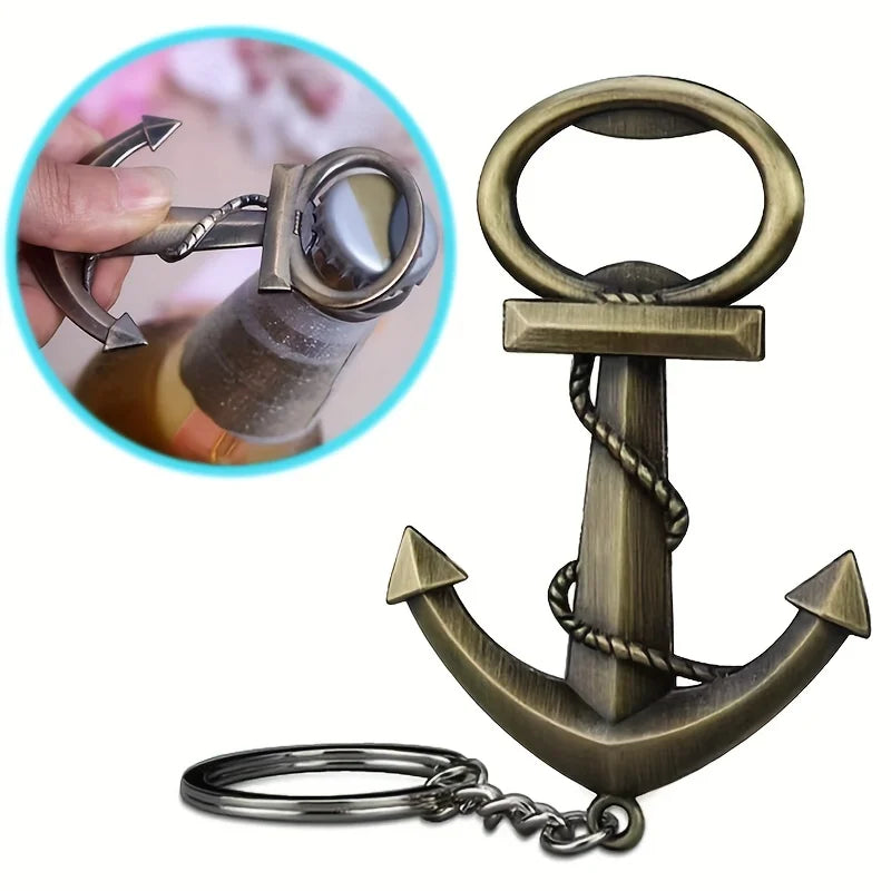 Anchor Bottle Opener Keychain