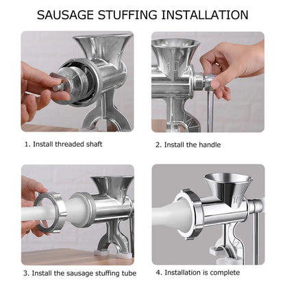 Silver Manual Meat Grinder