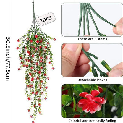 3pcs Artificial hanging rattan flowers