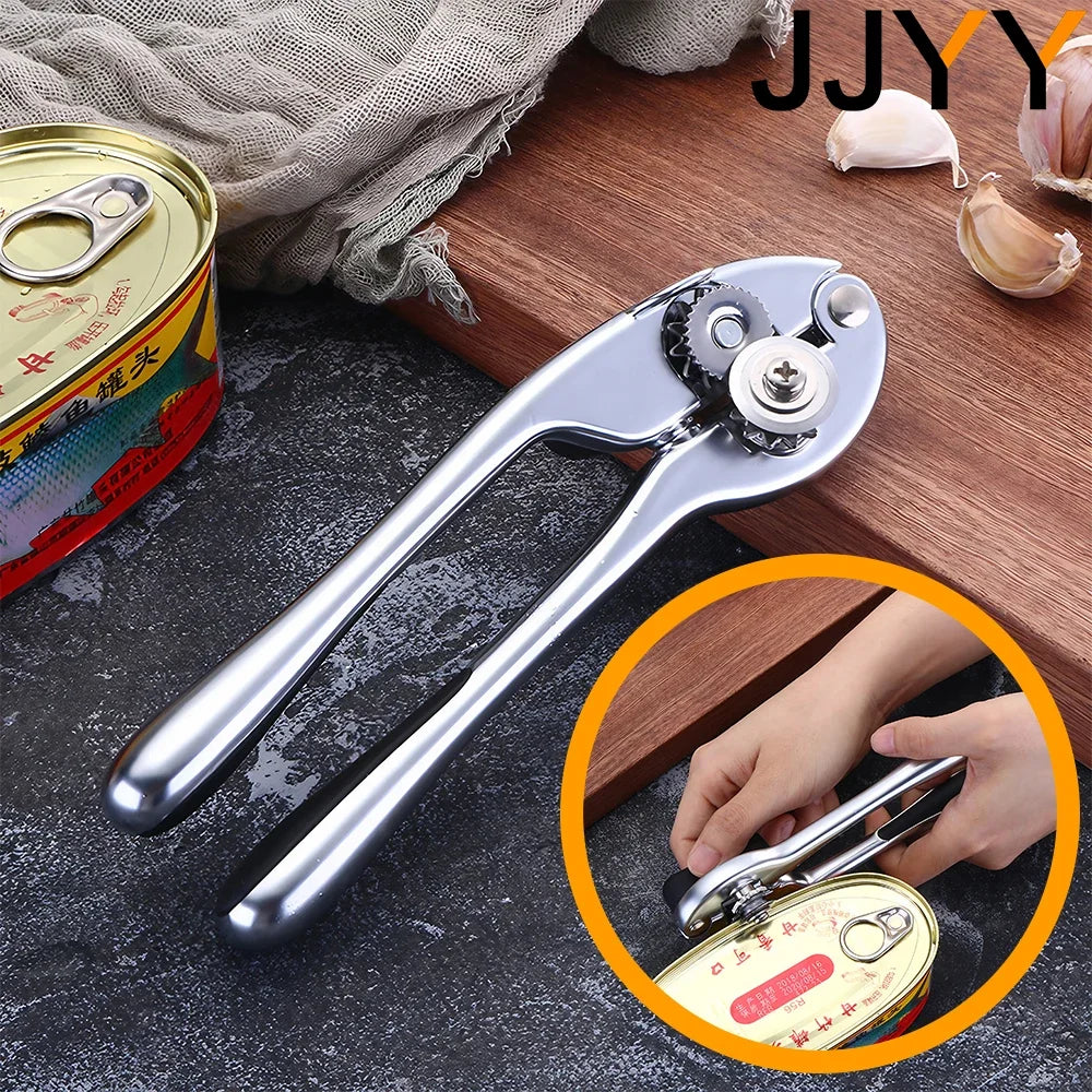 Manual Stainless Steel Can Opener Multifunction