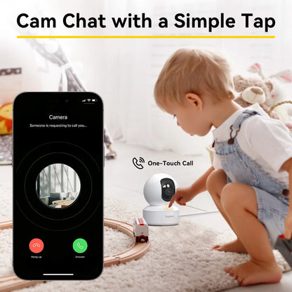 3MP 5G/2.4GHz WiFi Indoor Home Security Smart Baby Monitor Camera