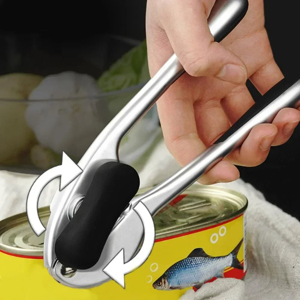 Manual Stainless Steel Can Opener Multifunction