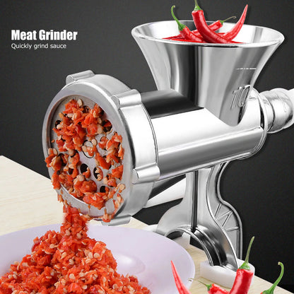 Silver Manual Meat Grinder