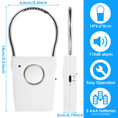 Door Handle Alarm 110dB Battery Operated